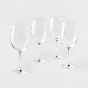 Threshold Signature -  Crystal White Wine Glasses Set White